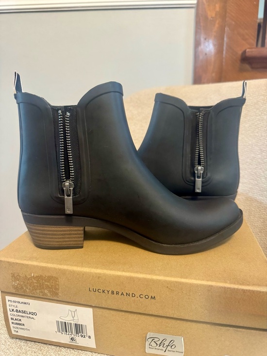 Lucky Brand Shoes - Lucky Brand Basel H2O Waterproof Rain Ankle Boots in Black